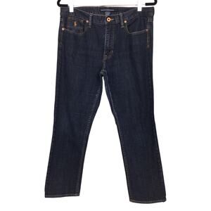 Ralph Lauren Sports Preppy Streetwear Dark Wash Mid Rise Slim Fit Ankle Jean 12